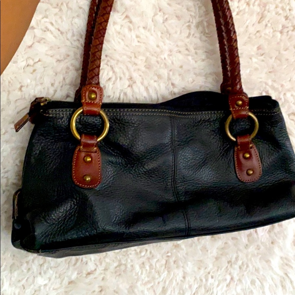 Vintage-ish genuine leather handbag